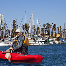 kayak in harbor